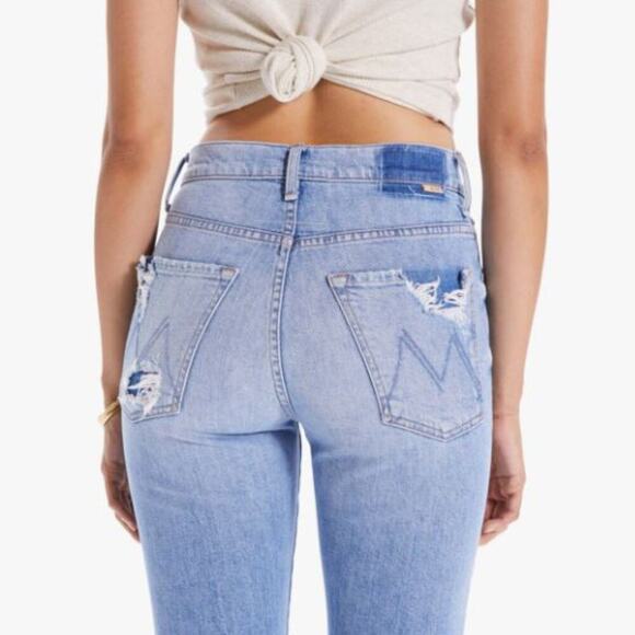 Mother Superior Jeans Hiker Hover High Waisted Straight Sz 25 - Picture 2 of 11